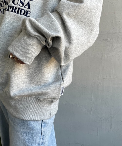 BEN DAVIS（ベンデイビス）の「【WEB限定】[BEN DAVIS/ベンデイビス] BEN’S刺繍 ビッグロゴ クルーネックスウェット【追加】（スウェット・レディース・グレー/ネイビー・XL/L/M）」の12枚目の写真