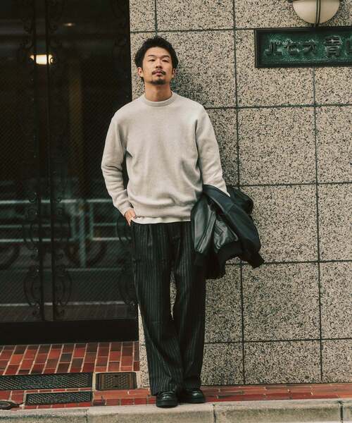 417 EDIFICE（フォーワンセブンエディフィス）の「追加【WOOSTEDLIKE】ワイドイージースラックス（スラックス・メンズ・ブラック/チャコールグレー/ブラック系その他/ブラウン・SMALL/LARGE/MEDIUM）」の11枚目の写真