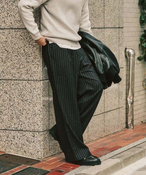 417 EDIFICE（フォーワンセブンエディフィス）の「追加【WOOSTEDLIKE】ワイドイージースラックス（スラックス・メンズ・ブラック/チャコールグレー/ブラック系その他/ブラウン・SMALL/LARGE/MEDIUM）」の20枚目の写真