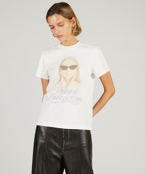 PRANK PROJECT（プランクプロジェクト）の「シンプルTシャツ / Aesthetic Tee（Tシャツ/カットソー・レディース・チャコールグレー/ホワイト・FREE）」の2枚目の写真