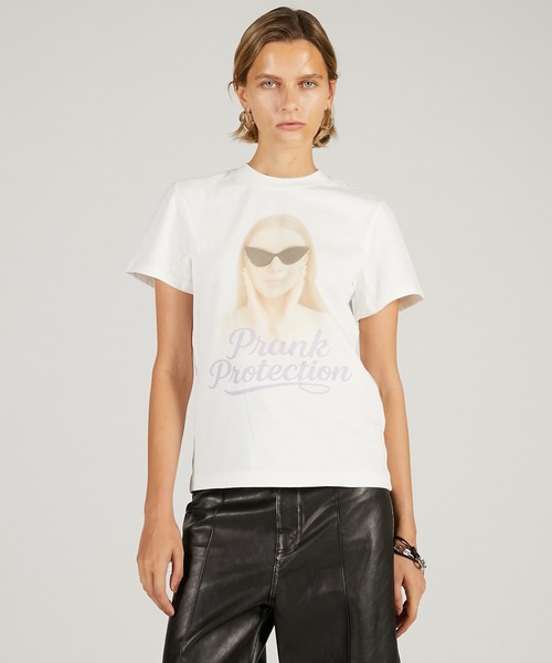 PRANK PROJECT（プランクプロジェクト）の「シンプルTシャツ / Aesthetic Tee（Tシャツ/カットソー・レディース・チャコールグレー/ホワイト・FREE）」の5枚目の写真