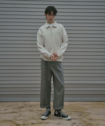 LAD EDITION（ラッドエディション）の「Belted Pintuck Chino Pants_Grey（その他パンツ）」