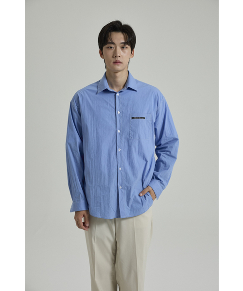 SELFISHAFFECTION(セルフィッシュ アフェクション)の「Contrast Stitch Oversized Shirt (Blue)(シャツ/ブラウス・メンズ・その他・MEDIUM/LARGE)」の2枚目の写真