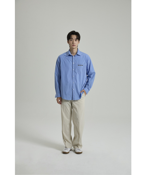 SELFISHAFFECTION(セルフィッシュ アフェクション)の「Contrast Stitch Oversized Shirt (Blue)(シャツ/ブラウス・メンズ・その他・MEDIUM/LARGE)」の3枚目の写真