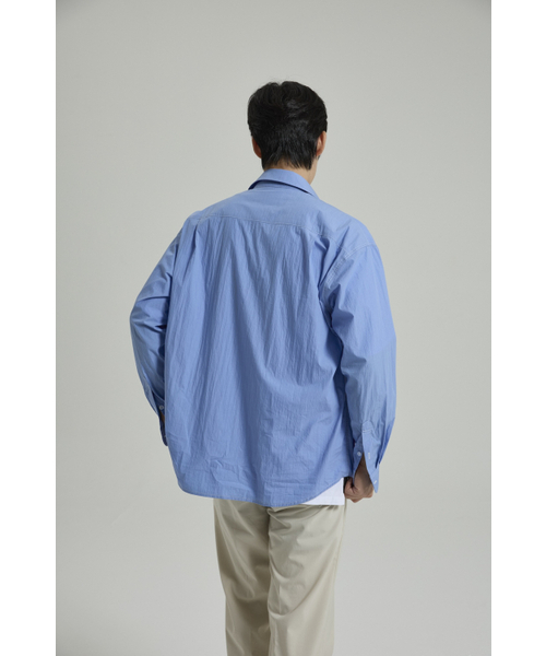 SELFISHAFFECTION(セルフィッシュ アフェクション)の「Contrast Stitch Oversized Shirt (Blue)(シャツ/ブラウス・メンズ・その他・MEDIUM/LARGE)」の6枚目の写真