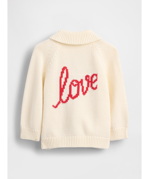 GAP(ギャップ)の「ラブ ショール カーディガン (ベビー)(カーディガン/ボレロ・キッズ・アイボリー・60cm/70cm/80cm/90cm)」の4枚目の写真