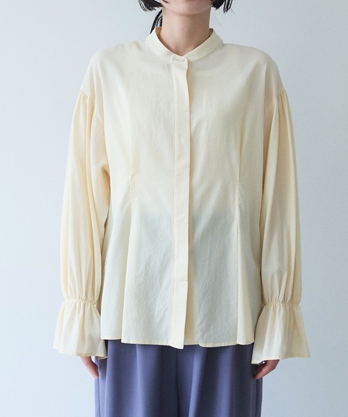 yuni（ユニ　）の「●cotton gather sleeves ブラウス（シャツ/ブラウス・レディース・イエロー/サックスブルー/ブラック・FREE）」の18枚目の写真