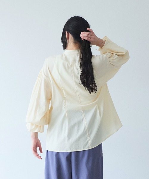 yuni（ユニ　）の「●cotton gather sleeves ブラウス（シャツ/ブラウス・レディース・イエロー/サックスブルー/ブラック・FREE）」の17枚目の写真