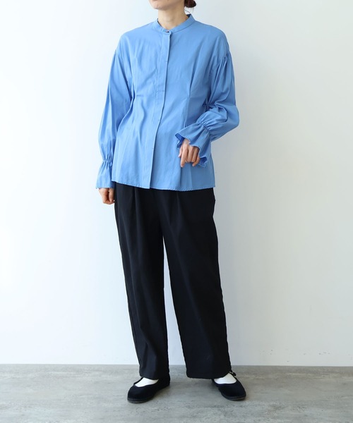 yuni（ユニ　）の「●cotton gather sleeves ブラウス（シャツ/ブラウス・レディース・イエロー/サックスブルー/ブラック・FREE）」の22枚目の写真
