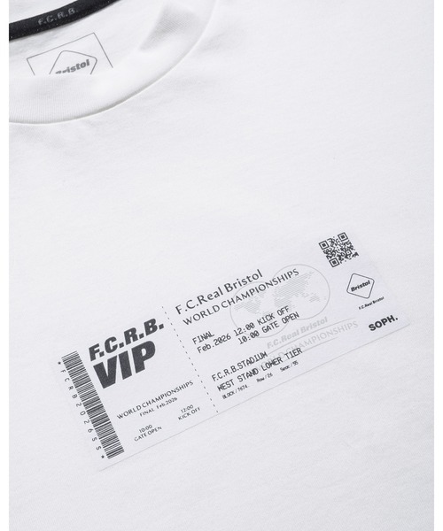 F.C.Real Bristol（エフシーレアルブリストル）の「TICKET TEE（Tシャツ/カットソー・メンズ・ホワイト/ブラック・SMALL/MEDIUM/LARGE/X-LARGE/XX-LARGE）」の7枚目の写真
