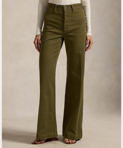 POLO RALPH LAUREN(ポロ ラルフ ローレン)の「ストレッチコットン Beaton パンツ(その他パンツ・レディース・グリーン系1・0/00/2/4/6/8)」の2枚目の写真