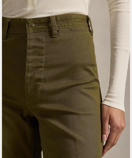POLO RALPH LAUREN(ポロ ラルフ ローレン)の「ストレッチコットン Beaton パンツ(その他パンツ・レディース・グリーン系1・0/00/2/4/6/8)」の6枚目の写真