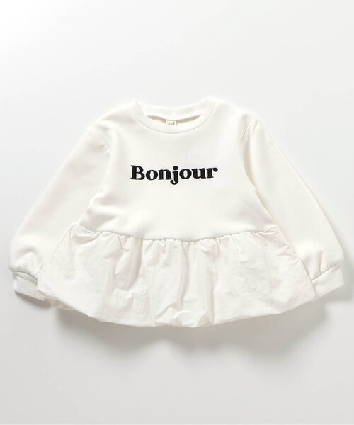 apres les cours（アプレレクール）の「バルーンドッキングロゴトレーナー_ジュニア対応（スウェット・キッズ・ピンク/アイボリー/サックスブルー・80/90/100/110/120/130/140）」の13枚目の写真