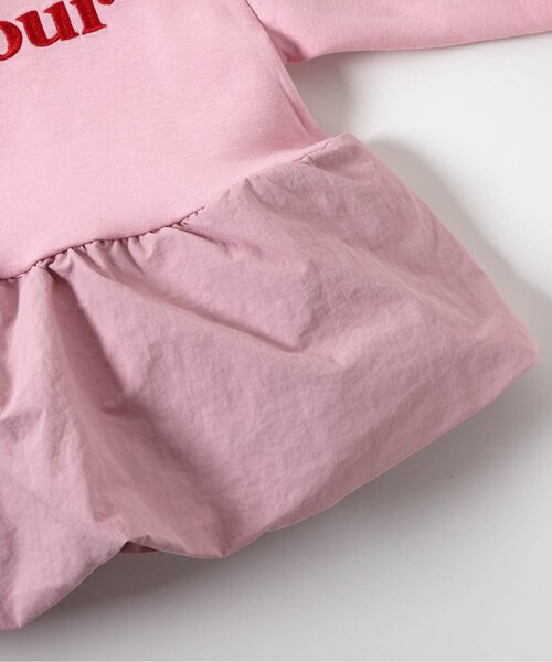 apres les cours（アプレレクール）の「バルーンドッキングロゴトレーナー_ジュニア対応（スウェット・キッズ・ピンク/アイボリー/サックスブルー・80/90/100/110/120/130/140）」の19枚目の写真