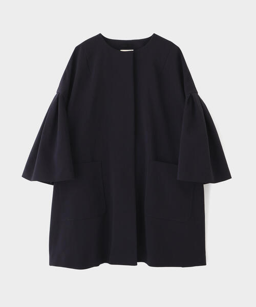 LE PHIL(ルフィル)の「◆T/Cトリプルクロスコート(ノーカラーコート・レディース・ブラック/ネイビー・0/1)」の14枚目の写真