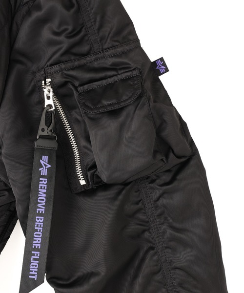 Alpha Industries（アルファインダストリーズ）の「Alpha Industries/アルファインダストリーズ/ALS COAT UVCold WEATHER JACKET/エーエルエス コート ウェザー ジャケット（その他アウター・メンズ・ブラック/その他10/カーキ・M/S/L）」の8枚目の写真