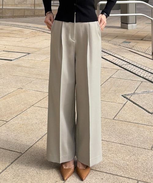 JENNE(ジェンヌ)の「ワイド美脚パンツ(防シワ)(その他パンツ・レディース・ライトベージュ/ホワイト/ネイビー・X-LARGE/LARGE/MEDIUM/SMALL)」の5枚目の写真
