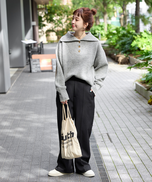 B.C STOCK（ベーセーストック）の「ウォッシャブル / ウォームタッチボンディングパンツ（その他パンツ・レディース・ブラック/ネイビー/ホワイト・SMALL/MEDIUM）」の4枚目の写真