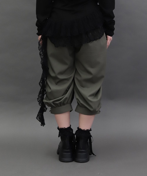 NIBBLE POISON(ニブルポイズン)の「ドロストデザインパンツ(その他パンツ・レディース・カーキ/ブラック・MEDIUM)」の21枚目の写真