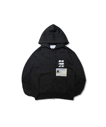 Express Holiday（エクスプレスホリデー）の「パスポートフードジップアップ_ブラック（パーカー）」