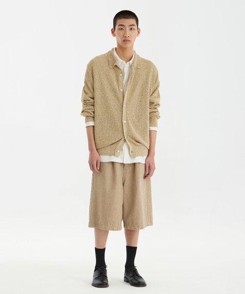 YOUTH(ユース)の「Knit Collar Cardigan - Sand Brown(カーディガン/ボレロ・レディース・その他・M/L)」の2枚目の写真