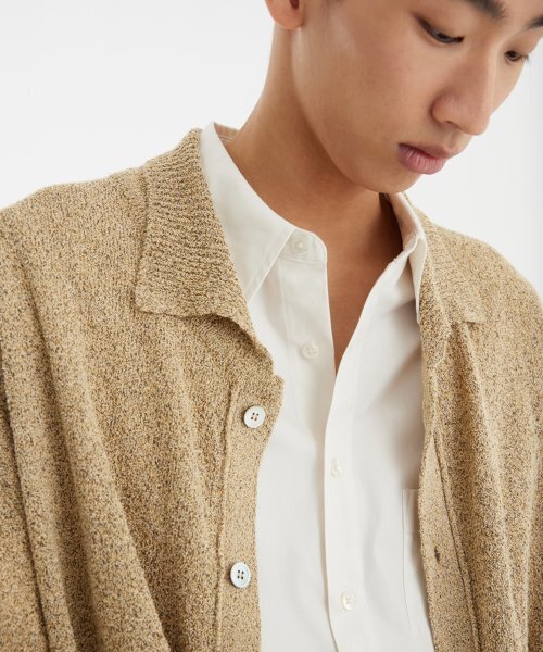 YOUTH(ユース)の「Knit Collar Cardigan - Sand Brown(カーディガン/ボレロ・レディース・その他・M/L)」の6枚目の写真