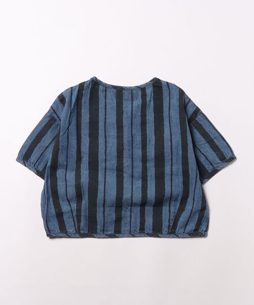 MARKEY'S（マーキーズ）の「デニム半袖チャイナシャツ（シャツ/ブラウス・キッズ・ライトブルー/ネイビー・150/140/130/120/110/100/90）」の20枚目の写真