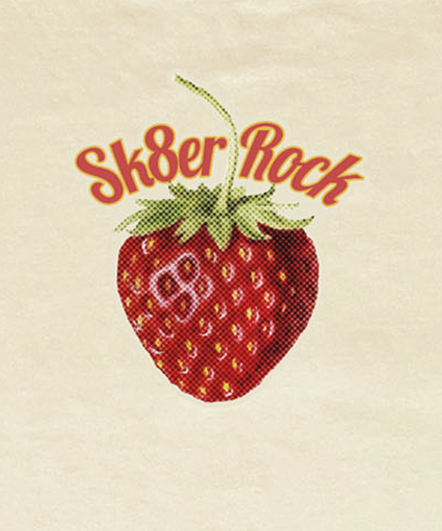 SK8ER ROCK(スケーターロック)の「ストロベリークロップTシャツ(クリーム)(Tシャツ/カットソー・レディース・その他・ONE SIZE)」の4枚目の写真