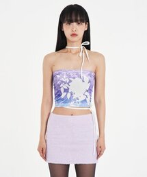 VELVET STRING TUBE TOP ROSE (PURPLE)