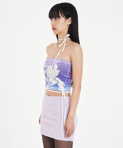 ASSAY(アッセイ)の「VELVET STRING TUBE TOP ROSE (PURPLE)(Tシャツ/カットソー・レディース・その他・FREE)」の2枚目の写真