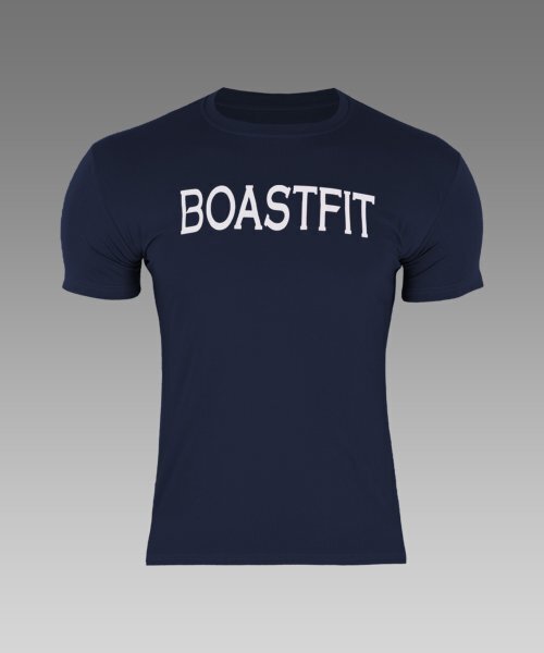 BOASTFIT（ボストピット）の「機能性トレーニング半袖Tシャツネイビー（Tシャツ/カットソー・メンズ・その他・L/M/XL/XXL）」の2枚目の写真