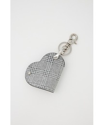 HASHIBAMI（ハシバミ）の「ハート型チェック柄スマートキーリング（その他小物）」