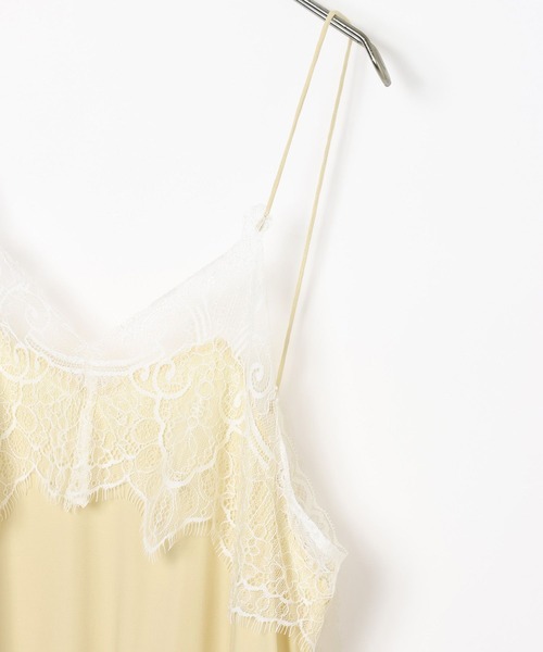 BAYFLOW（ベイフロー）の「[トレンドアイテム]スリップドレス（ワンピース・レディース・アイボリー/チャコール・FREE）」の5枚目の写真