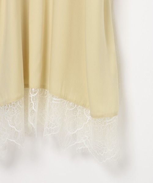 BAYFLOW（ベイフロー）の「[トレンドアイテム]スリップドレス（ワンピース・レディース・アイボリー/チャコール・FREE）」の6枚目の写真