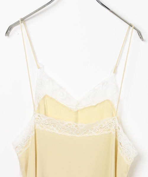 BAYFLOW（ベイフロー）の「[トレンドアイテム]スリップドレス（ワンピース・レディース・アイボリー/チャコール・FREE）」の7枚目の写真