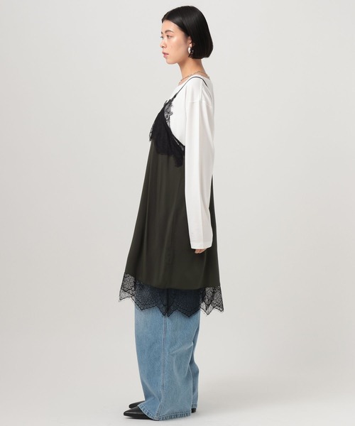 BAYFLOW（ベイフロー）の「[トレンドアイテム]スリップドレス（ワンピース・レディース・アイボリー/チャコール・FREE）」の15枚目の写真