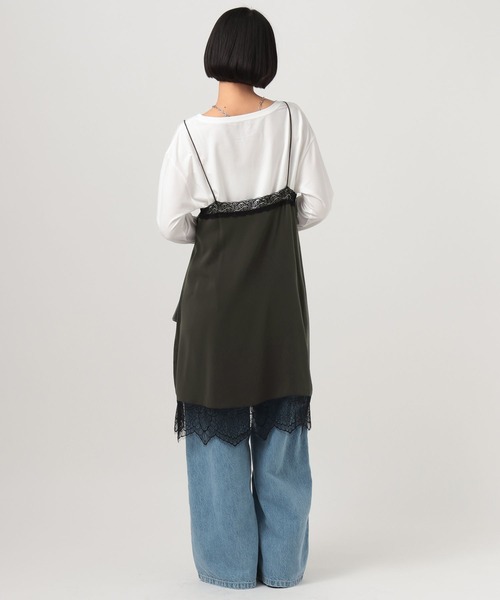 BAYFLOW（ベイフロー）の「[トレンドアイテム]スリップドレス（ワンピース・レディース・アイボリー/チャコール・FREE）」の16枚目の写真