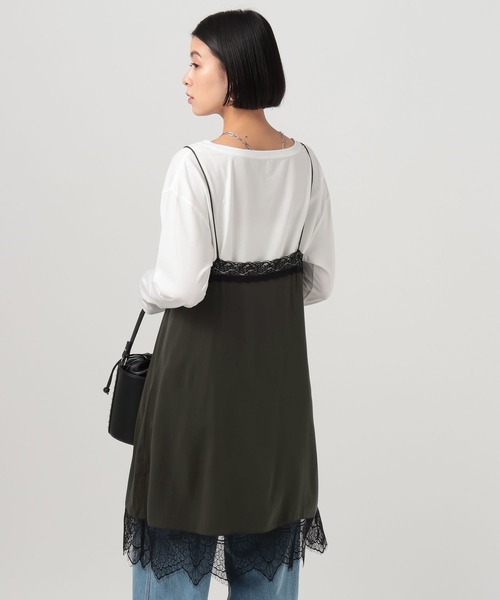 BAYFLOW（ベイフロー）の「[トレンドアイテム]スリップドレス（ワンピース・レディース・アイボリー/チャコール・FREE）」の19枚目の写真