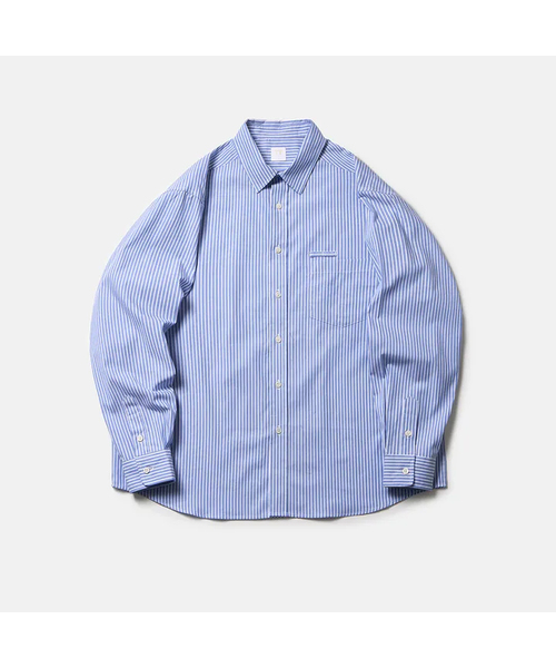 TY(ティワイ)の「オールデイマリンストライプシャツ, ライトブルー(シャツ/ブラウス・メンズ・その他・L/XL/M)」の1枚目の写真