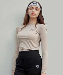 MACKY（マッキー）の「クールテックインナーTシャツベージュ（その他トップス）」