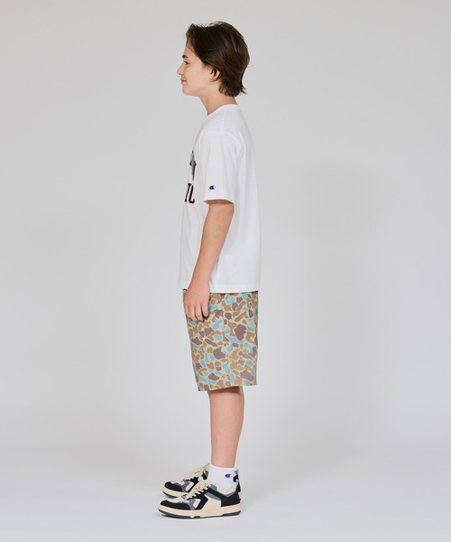 Champion（チャンピオン）の「【Champion/チャンピオン】キッズ ショートスリーブTシャツ（Tシャツ/カットソー・キッズ・グリーン系その他2/ネイビー/ホワイト/オートミール・120/110/100/160/150/140/130）」の9枚目の写真