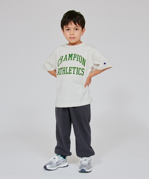 Champion（チャンピオン）の「【Champion/チャンピオン】キッズ ショートスリーブTシャツ（Tシャツ/カットソー・キッズ・グリーン系その他2/ネイビー/ホワイト/オートミール・120/110/100/160/150/140/130）」の18枚目の写真