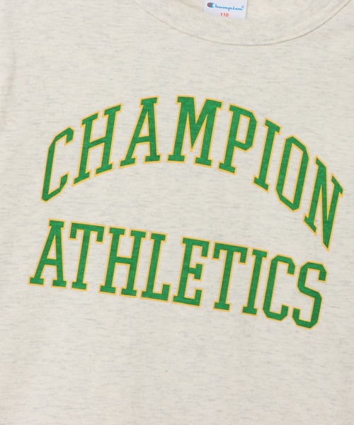 Champion（チャンピオン）の「【Champion/チャンピオン】キッズ ショートスリーブTシャツ（Tシャツ/カットソー・キッズ・グリーン系その他2/ネイビー/ホワイト/オートミール・120/110/100/160/150/140/130）」の22枚目の写真