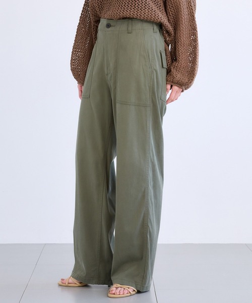 BARNYARDSTORM（バンヤードストーム）の「BARNYARDSTORM / キレイメワークストレートパンツ（その他パンツ・レディース・カーキ/ブラック・M/S/L）」の3枚目の写真