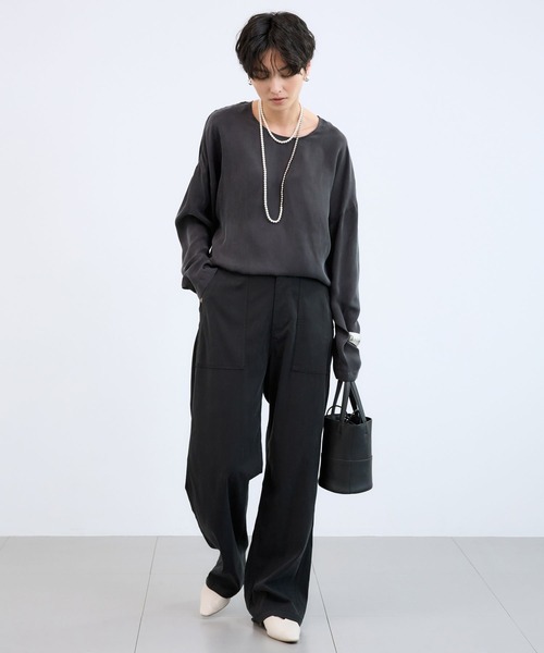 BARNYARDSTORM（バンヤードストーム）の「BARNYARDSTORM / キレイメワークストレートパンツ（その他パンツ・レディース・カーキ/ブラック・M/S/L）」の15枚目の写真