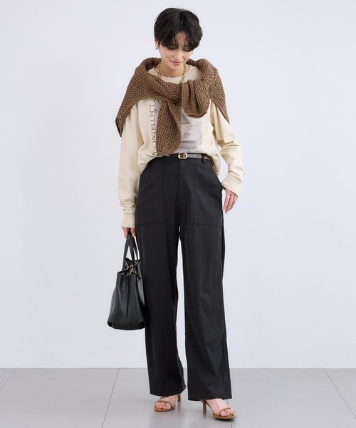 BARNYARDSTORM（バンヤードストーム）の「BARNYARDSTORM / キレイメワークストレートパンツ（その他パンツ・レディース・カーキ/ブラック・M/S/L）」の12枚目の写真