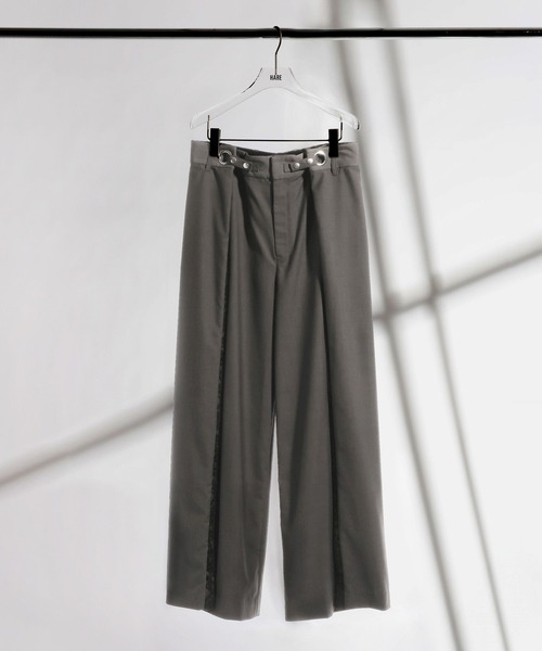 HARE(ハレ)の「【SET UP対応】TSUNAGARIタックパンツ(HARE)(その他パンツ・メンズ・ブラック/グレー・FREE)」の1枚目の写真