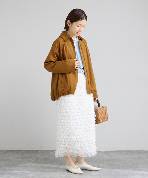 IENA（イエナ）の「フェイクスエードブルゾン（ライダースジャケット・レディース・キャメル・FREE）」の13枚目の写真