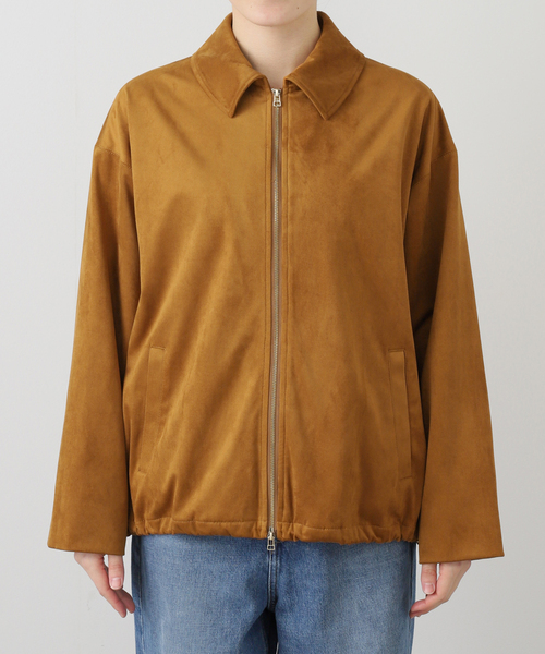 IENA（イエナ）の「フェイクスエードブルゾン（ライダースジャケット・レディース・キャメル・FREE）」の14枚目の写真