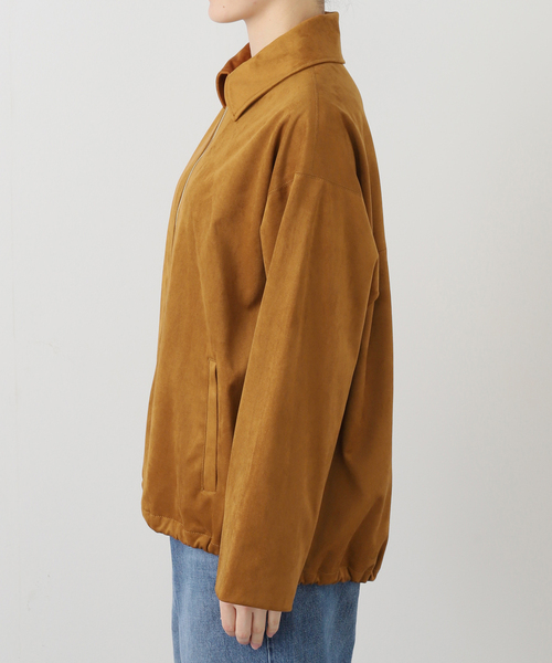 IENA（イエナ）の「フェイクスエードブルゾン（ライダースジャケット・レディース・キャメル・FREE）」の15枚目の写真